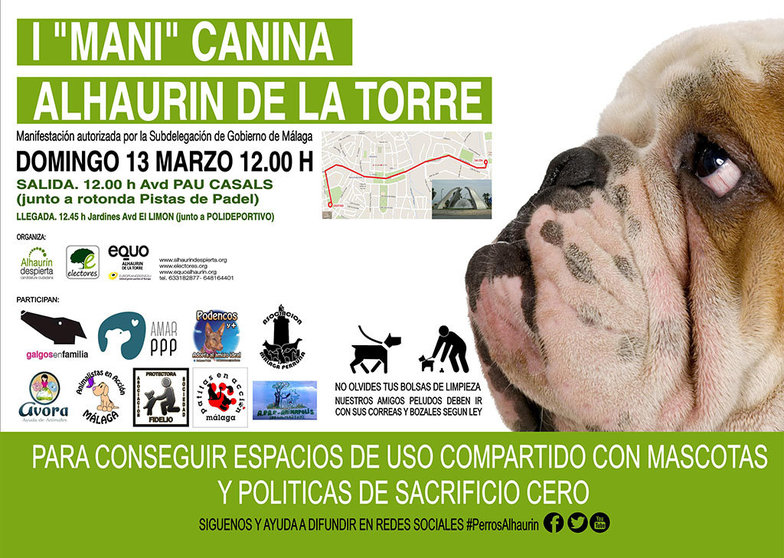 I Mani canina Alhaurín de la Torre, cartel