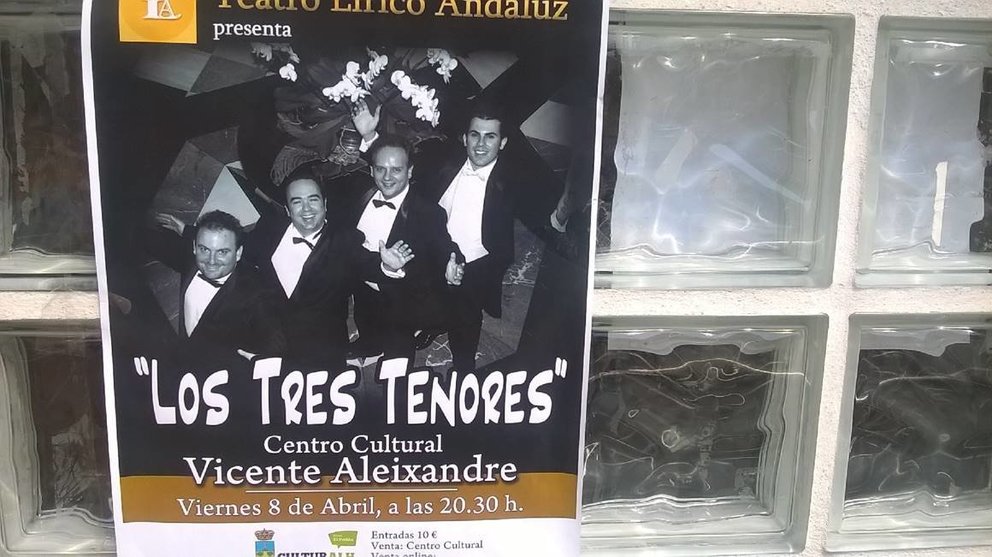 Los tres tenores, cartel. Foto: A. Doctor / El Ágora