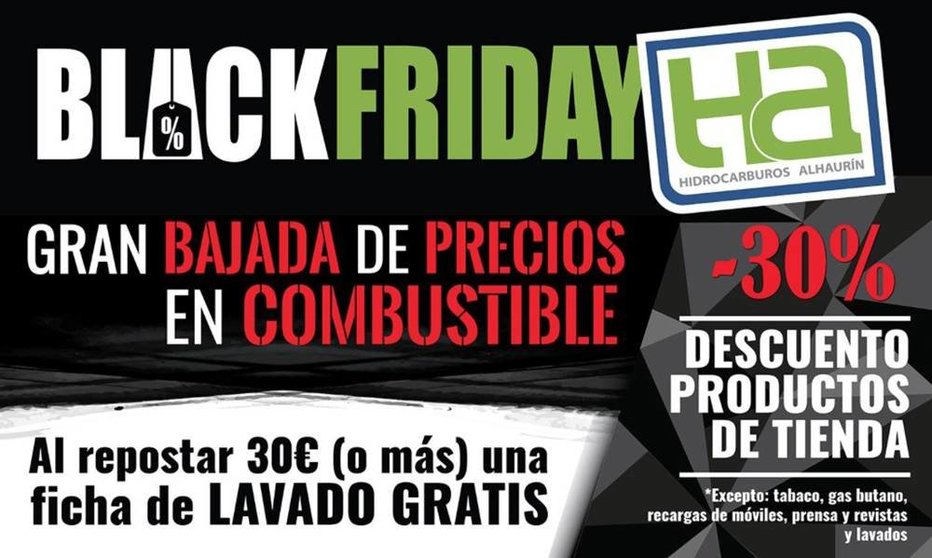 Campaña BlackFriday Diciembre (24h) de Hidrocarburos Alhaurín