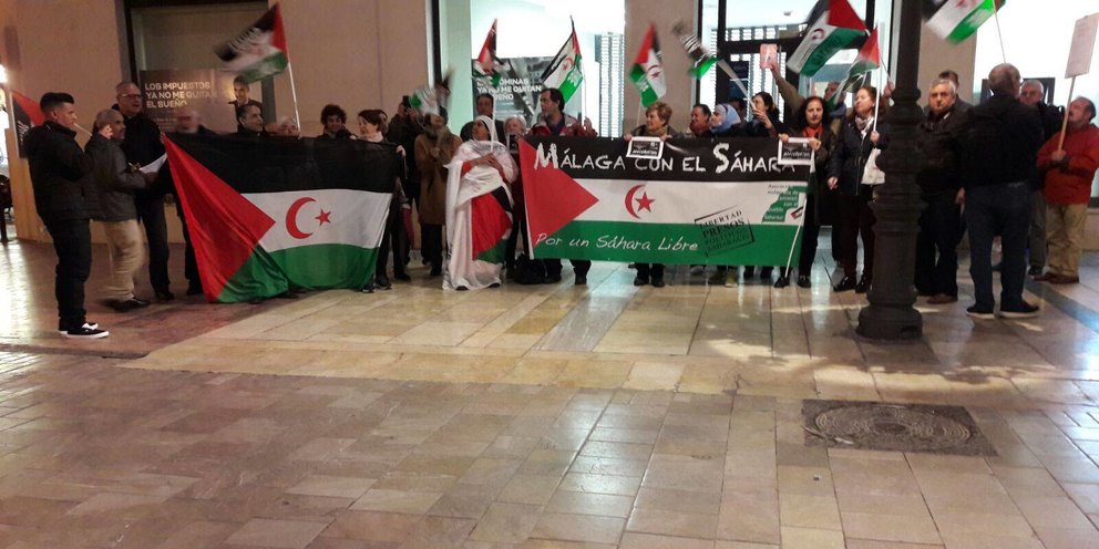 Manifestación por la libertad de los presos políticos saharauis, IU