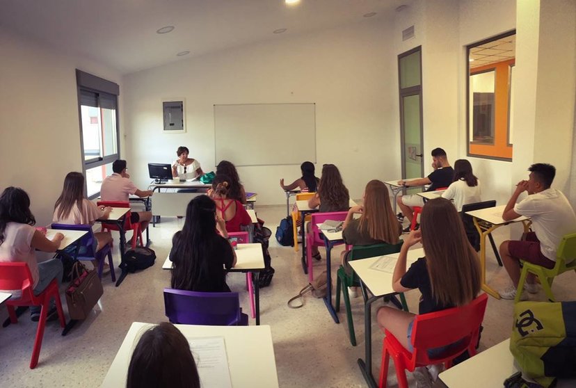 Colegio El Pinar. Alumnos en clase