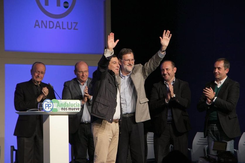 Acto Presentación Candidatos Marbella. Elecciones. Juanma Moreno y Mariano Rajoy. Foto: A. Doctor / El Ágora
