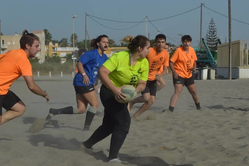 Club Rugby Alhaurín de la Torre, entrenamiento en playa