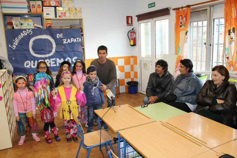 Celebración del Día de Andalucía en la escuela de Zapata