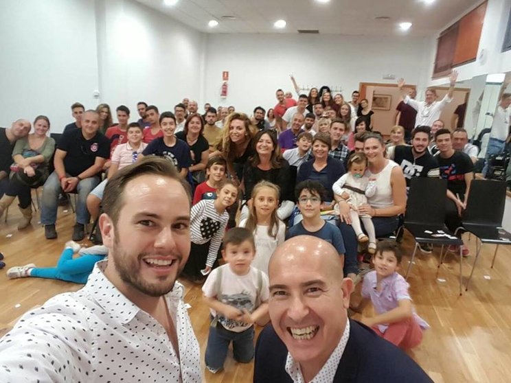 El 'selfi' de Jorge Blass y Moisés Rodríguez en La Platea