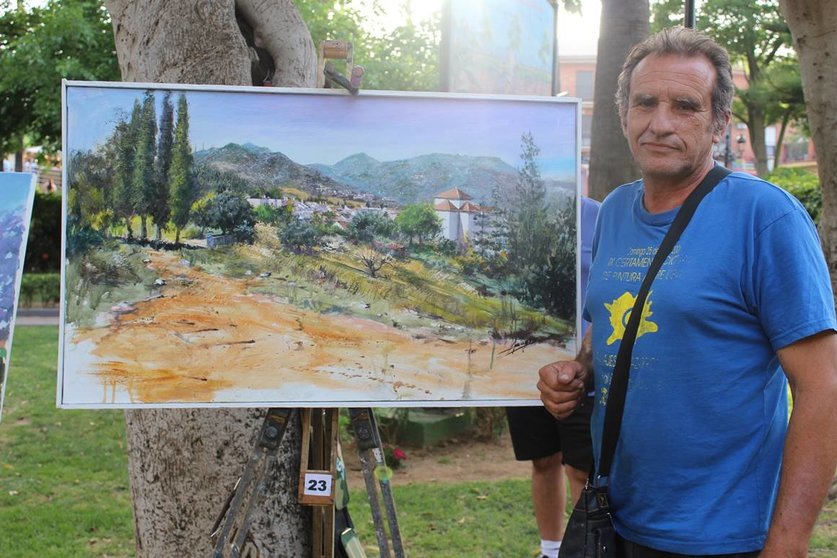 Pedro Iglesias, ganador del Concurso de Pintura Rápida