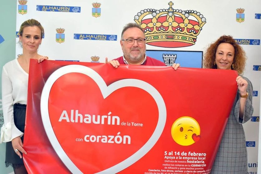 Presentacion campaña comercio San Valentín. Reme Cueto. Joaquín Villanova